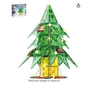 106 Piece Magnetic Tiles LIGHT UP LED STEM learning toy!